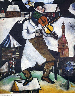 Марк Шагал. Скрипач. 1913 г.