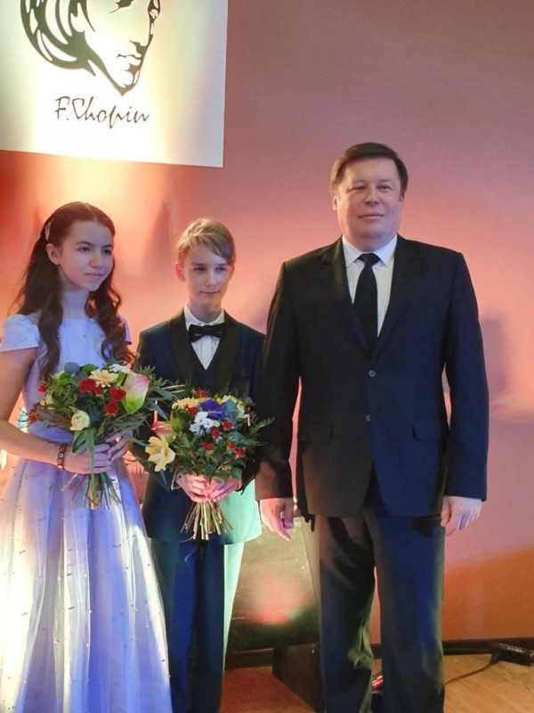 Полина Черкасова (II премия), Pijus Pirogovas (I премия), Посол Республики Польша в Эстонской Республике Гжегож Козловски