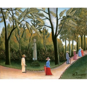 Анри Руссо. Люксембургский сад. Памятник Шопену. 1909